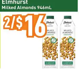 Healthy Planet Elmhurst Milked Almonds offer