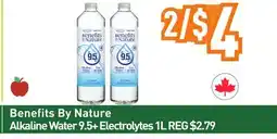 Healthy Planet Benefits By Nature Alkaline Water 9.5 + Electrolytes offer