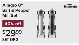 Linen Chest Allegro 8 Salt & Pepper Mill Set offer