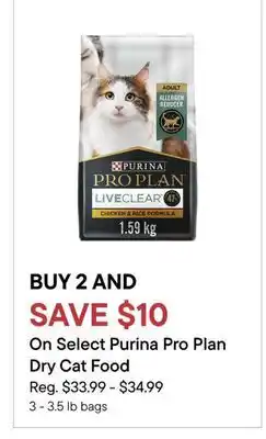 Petvalu Select Purina Pro Plan Dry Dog Food offer