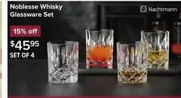 Linen Chest Noblesse Whisky Glassware Set offer