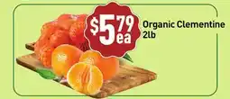 Healthy Planet Organic Clementine offer