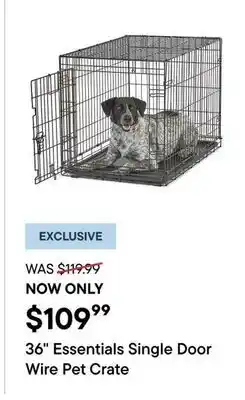 Petvalu 36 Essentials Single Door Wire Pet Crate offer