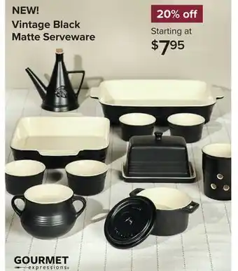 Linen Chest Vintage Black Matte Serveware offer