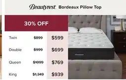 Linen Chest Bordeaux Pillow Top offer