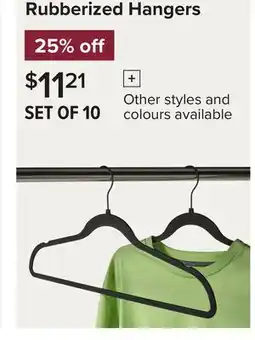 Linen Chest Rubberized Hangers offer