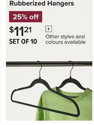 Linen Chest Rubberized Hangers offer