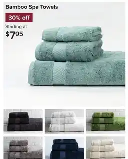 Linen Chest Bamboo Spa Towels offer
