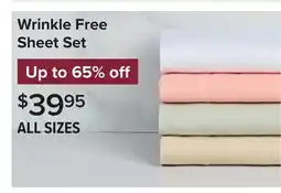 Linen Chest Wrinkle Free Sheet Set offer