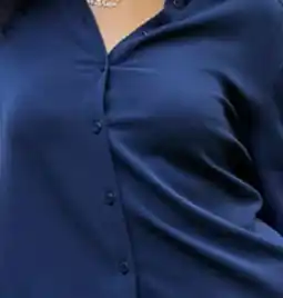 Mark's Denver Hayes Women's Sleeve Crinkle Button-Up Blouse offer