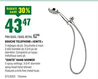 BMR DOUCHE TELEPHONE  IGNITE  offer