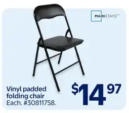 Walmart Vinyl padded folding chair offer