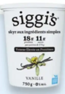 Walmart Siggi's Skyr 650 g -750 g yogurt offer
