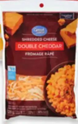 Walmart Great Value cheese shreds 320 g offer