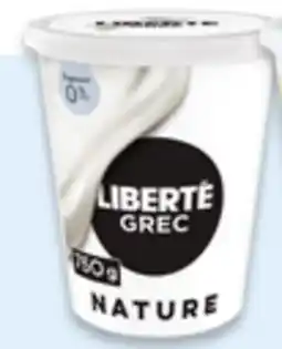 Walmart Liberté Greek 650 g - 750 g or Méditerranée 900 g yogurt tubs offer