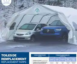 Patrick Morin Replacement tarp, 20 ft. X 20 ft. X 7 ft. 6 in offer