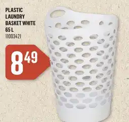 Canac Plastic Laundry Basket White offer