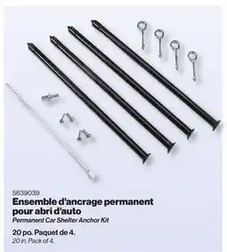 Patrick Morin Permanent Car Shelter Anchor Kit offer