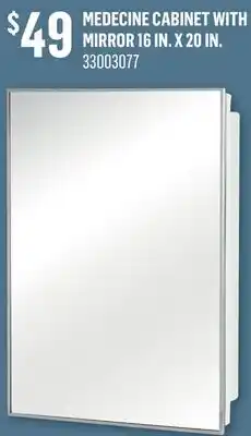 Canac Medecine Cabinet with Mirror 16in.X20in offer