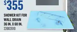 Canac Shower Kit for Wall Drain 36 in. x 60 in offer