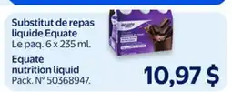 Walmart Equate nutrition liquid offer