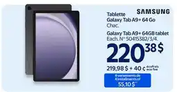 Walmart Samsung Galaxy Tab A9+ 64GB tablet offer