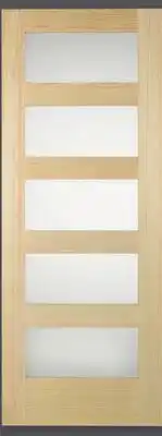 Canac SANDED GLASS CLEAR PINE FINISH 28 IN TO 32 IN SHAKER DOOR offer