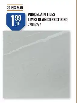 Canac Porcelain Tiles Limes Blanco Rectified offer