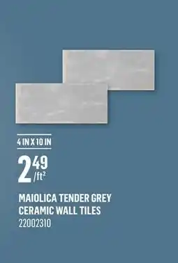 Canac Maiolica Tender Grey Ceramic Wall Tiles offer