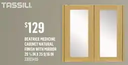 Canac Beatrice Medicine Cabinet Natural Finish with Mirror 29 1/2 in x 25 9/16 in offer