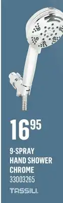 Canac 9-Spray Hand Shower Chrome offer