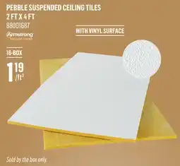 Canac Armstrong Pebble Suspended Ceiling Tiles 2ftx4ft offer