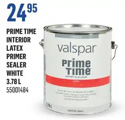 Canac Valspar Prime Time Interior Latex Primer Sealer White offer