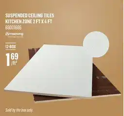 Canac Armstrong Suspended Ceiling Tiles Kitchen Zone 2ftx4ft offer