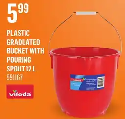 Canac Vileda Plastic Graduated Bucket with Pouring Spout 12 L offer