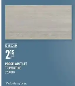 Canac Porcelain Tiles Travertine offer