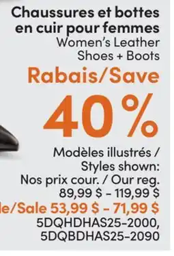L'équipeur Chaussures et bottes en cuir pour femmes offer