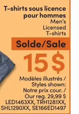 L'équipeur T-shirts sous licence pour hommes offer