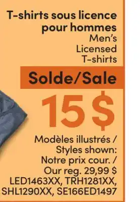 L'équipeur T-shirts sous licence pour hommes offer