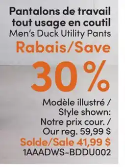 L'équipeur Pantalons de travail tout usage en coutil offer