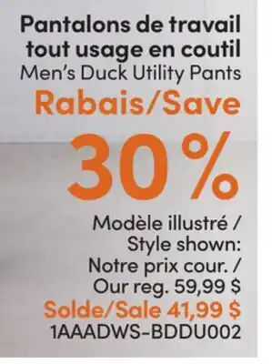 L'équipeur Pantalons de travail tout usage en coutil offer