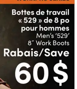 L'équipeur Bottes de travail 529 de 8 po pour hommes offer