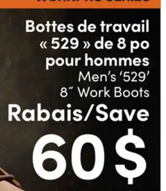 L'équipeur Bottes de travail 529 de 8 po pour hommes offer