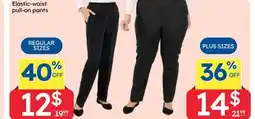 Rossy Elastic-waist pull-on pants offer