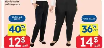 Rossy Elastic-waist pull-on pants offer
