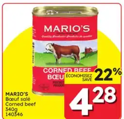 Rossy MARIO'S Corned beef offer
