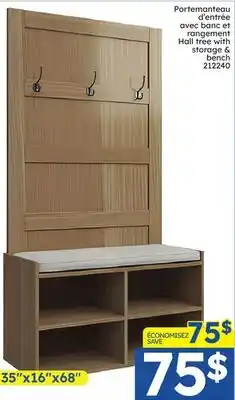 Rossy Hall tree with storage & bench offer