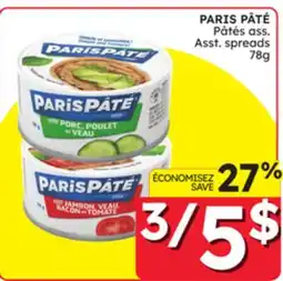 Rossy PARIS PÂTÉ Asst. spreads offer