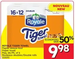 Rossy ROYALE TIGER TOWEL Paper towel offer