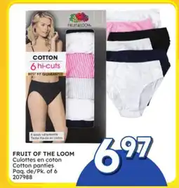Rossy FRUIT OF THE LOOM Cotton panties offer